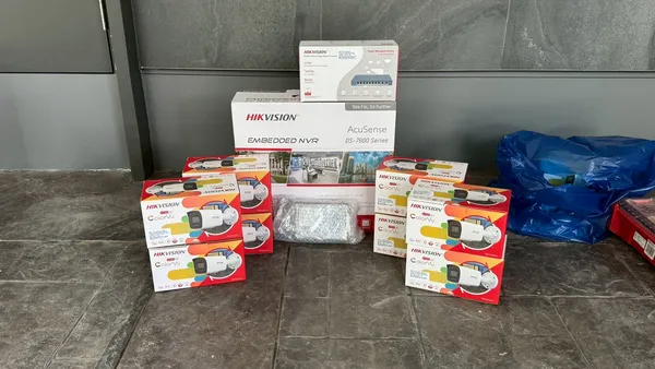 ผลงานติดตั้งกล้อง IP Camera บ้าน 8 ตัว