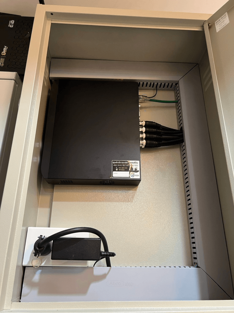 รูปงานติดตั้ง ตู้ภายใน กล้องวงจรปิด
