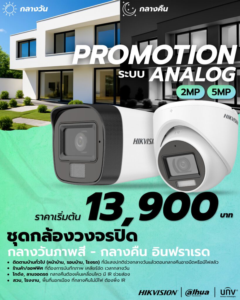 Promotion กล้องวงจรปิด CCTV shadjan.com