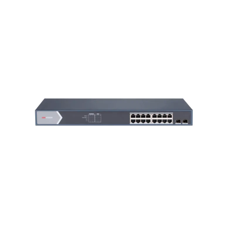 DS-3E1518P-SI 14 อุปกรณ์กระจายสัญญาณแบบ PoE (PoE L2 Switch) ขนาด 16 ช่อง