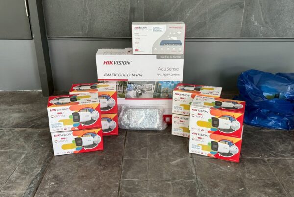 ติดตั้งกล้อง IP Camera 8 ตัว