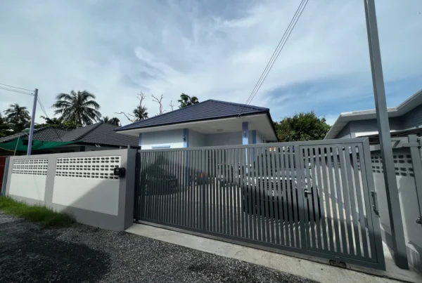 ตัวอย่างบ้านพักอาศัยที่ใช้ประเมินราคาติดตั้งกล้องวงจรปิดหน้างานจริง