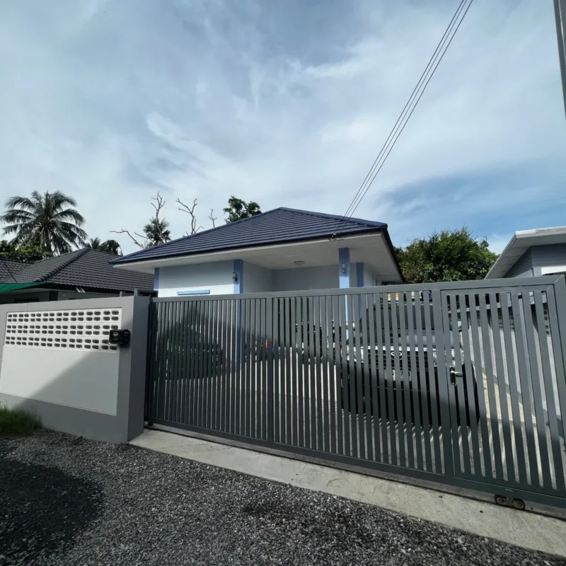 ตัวอย่างบ้านพักอาศัยที่ใช้ประเมินราคาติดตั้งกล้องวงจรปิดหน้างานจริง