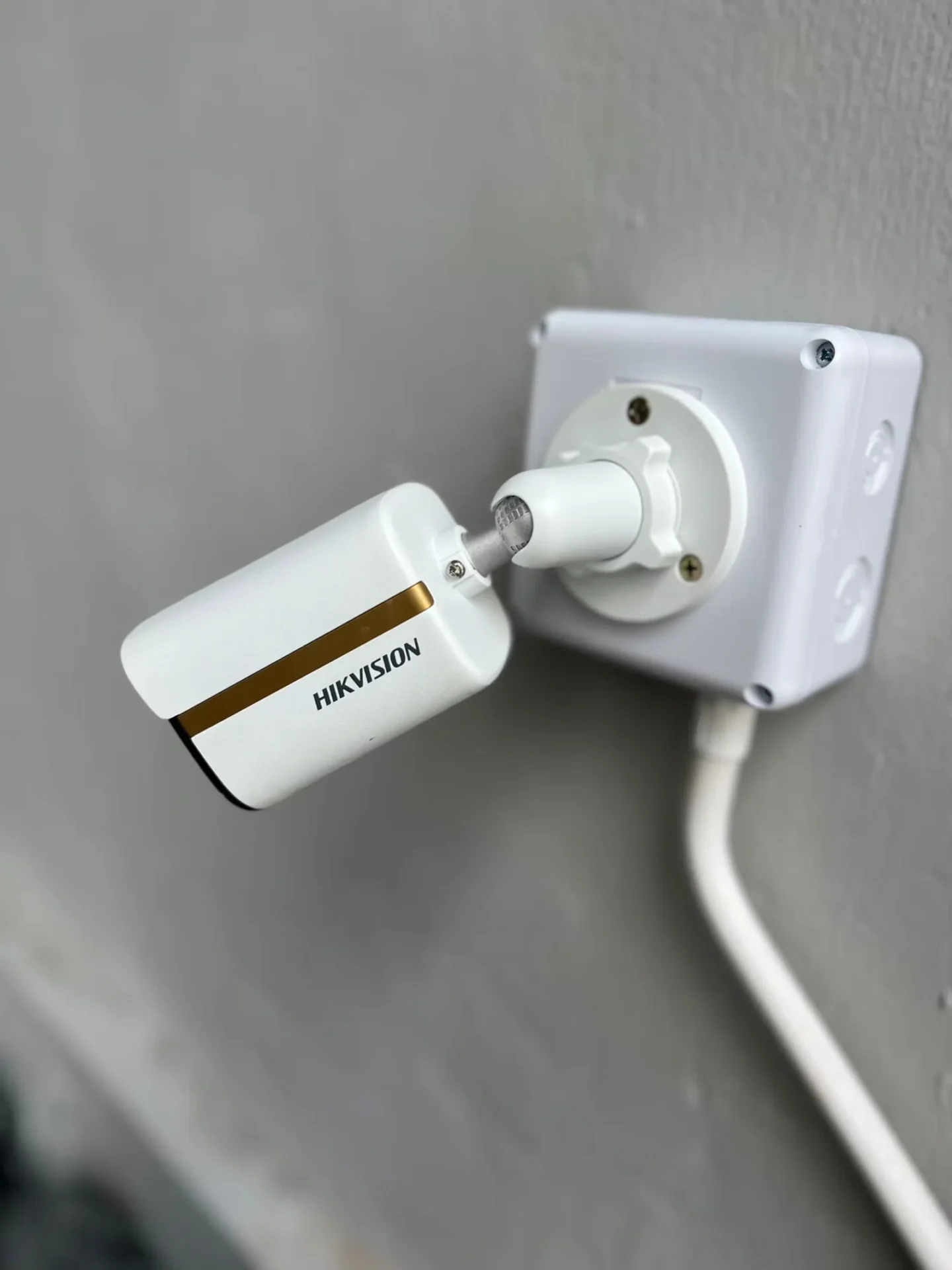 กล้องวงจรปิด Hikvision Bullet ติดตั้งจริง