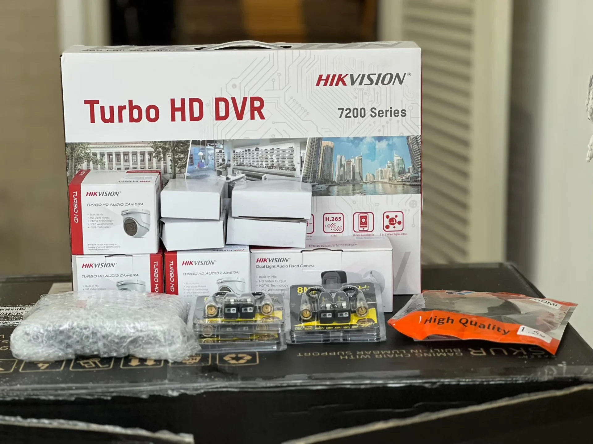 งานติดตั้งกล้องวงจรปิดบ้านหรืออาคารขนาดเล็กโดยทีม Shadjan