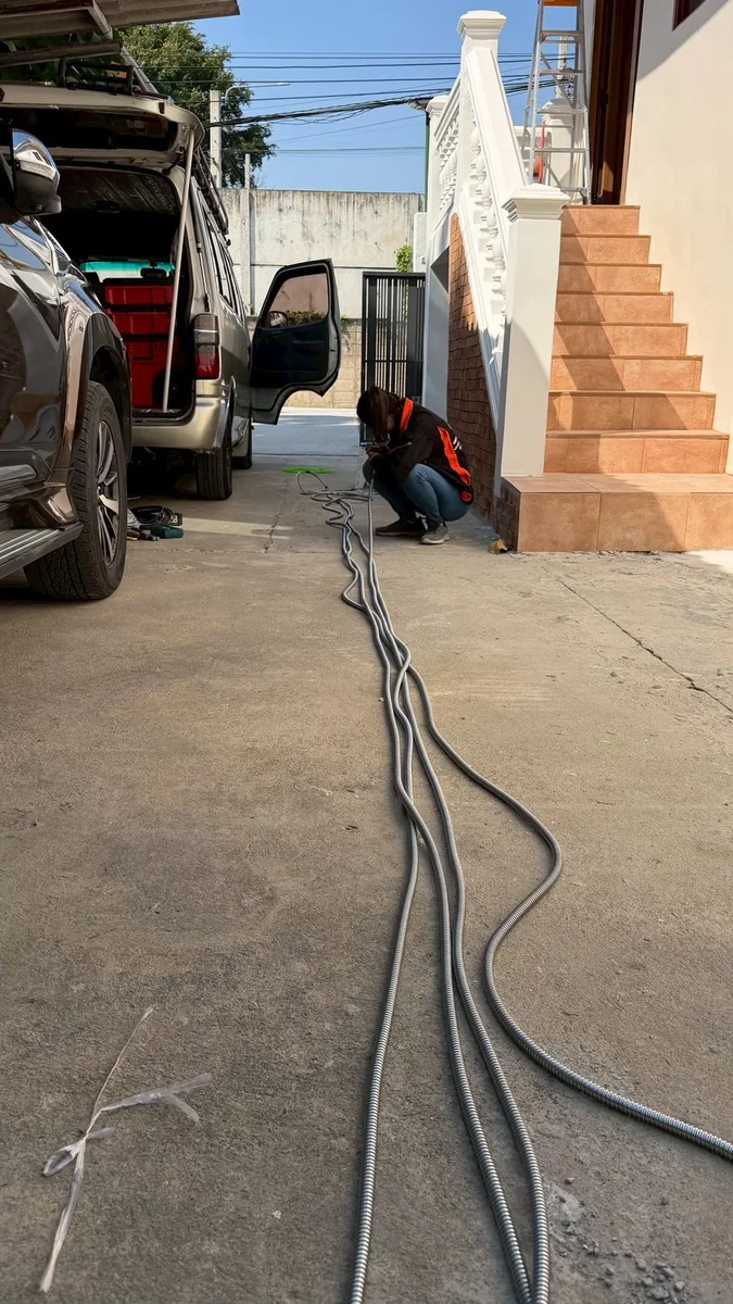 ติดตั้งกล้องวงจรปิด บ้านพักอาศัย กรุงเทพ 4 กล้อง ดูผ่านมือถือ