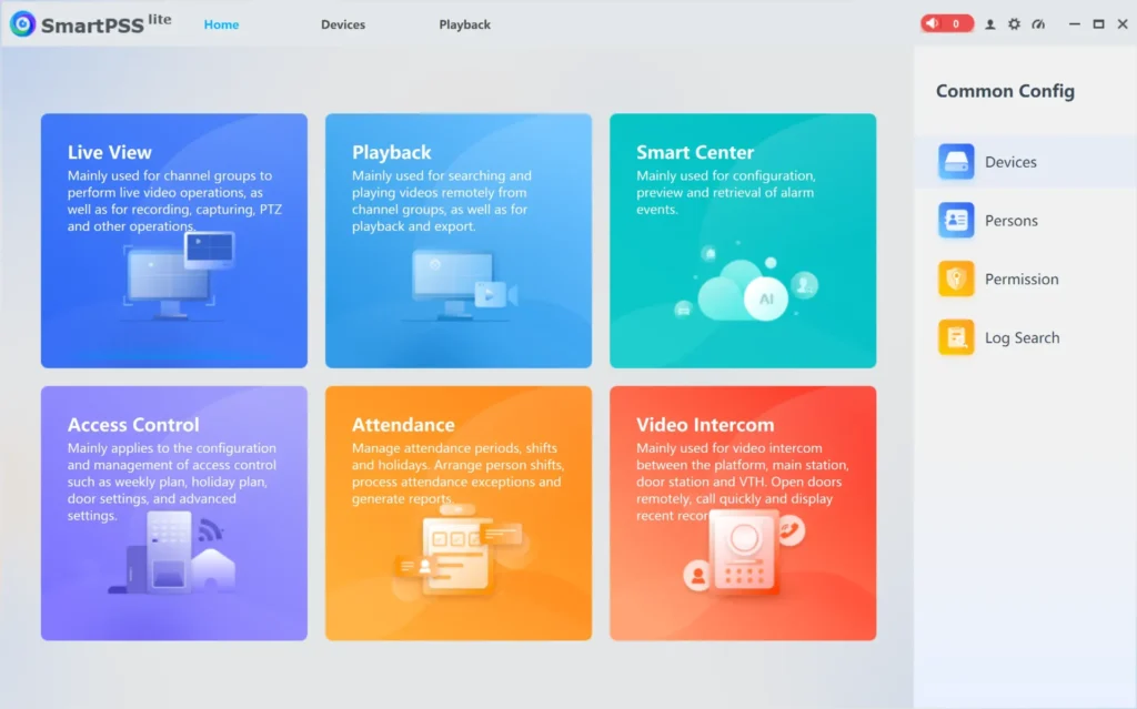 Smart PSS Lite ดูกล้องสดและดูย้อนหลังผ่านคอมพิวเตอร์