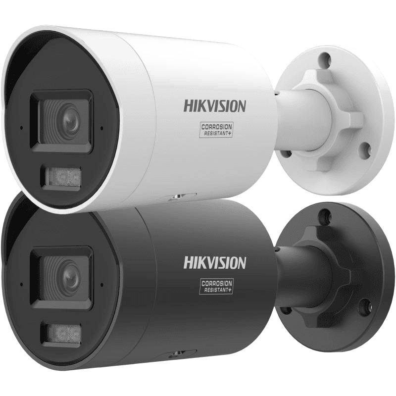 กล้อง Hikvision รุ่น DS-2CD2047G3-LI(2U)Y สีขาวและสีดำ พื้นหลังโปร่งใส
